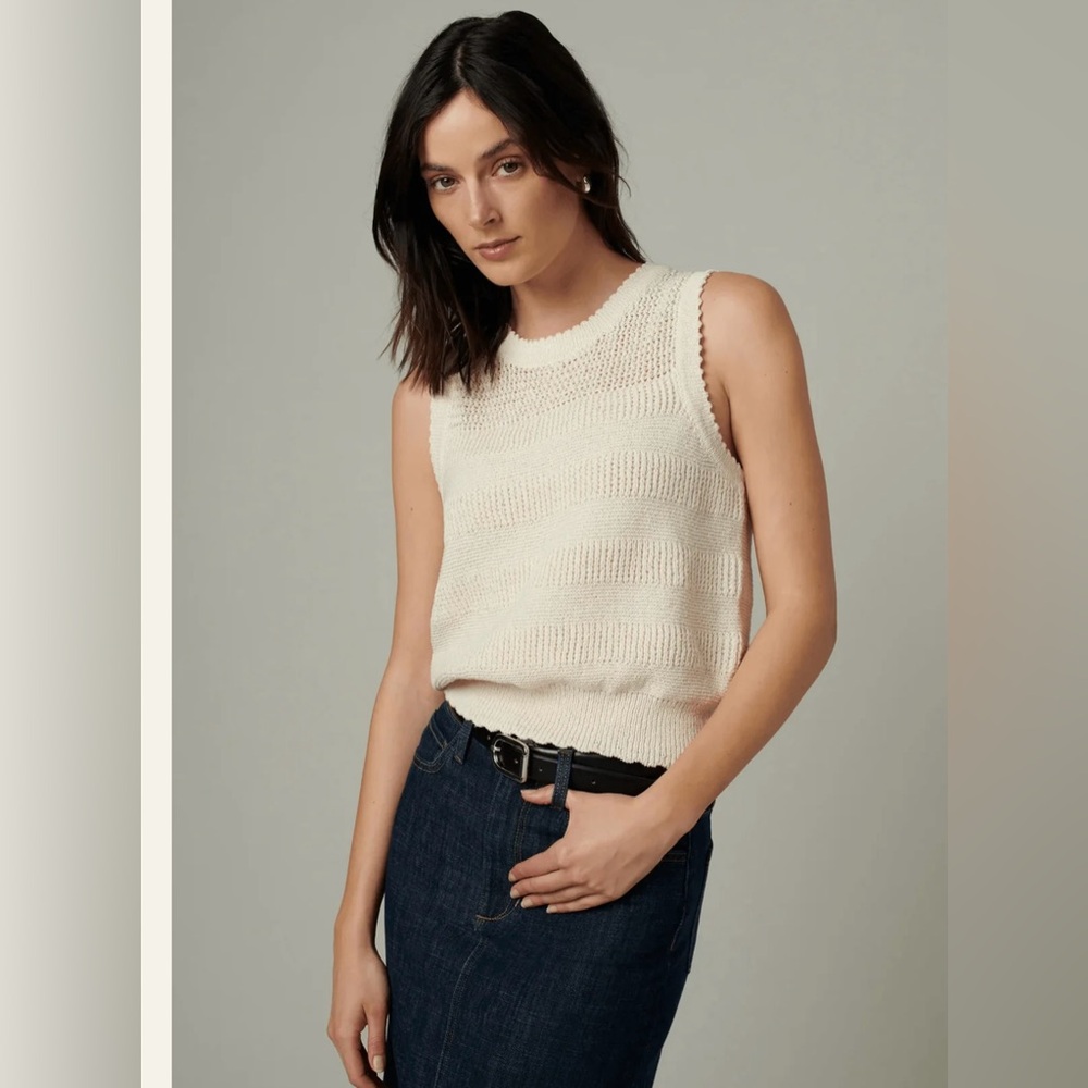 Joe’s Jeans Cameron Crochet Top | Milk | XS | Like New